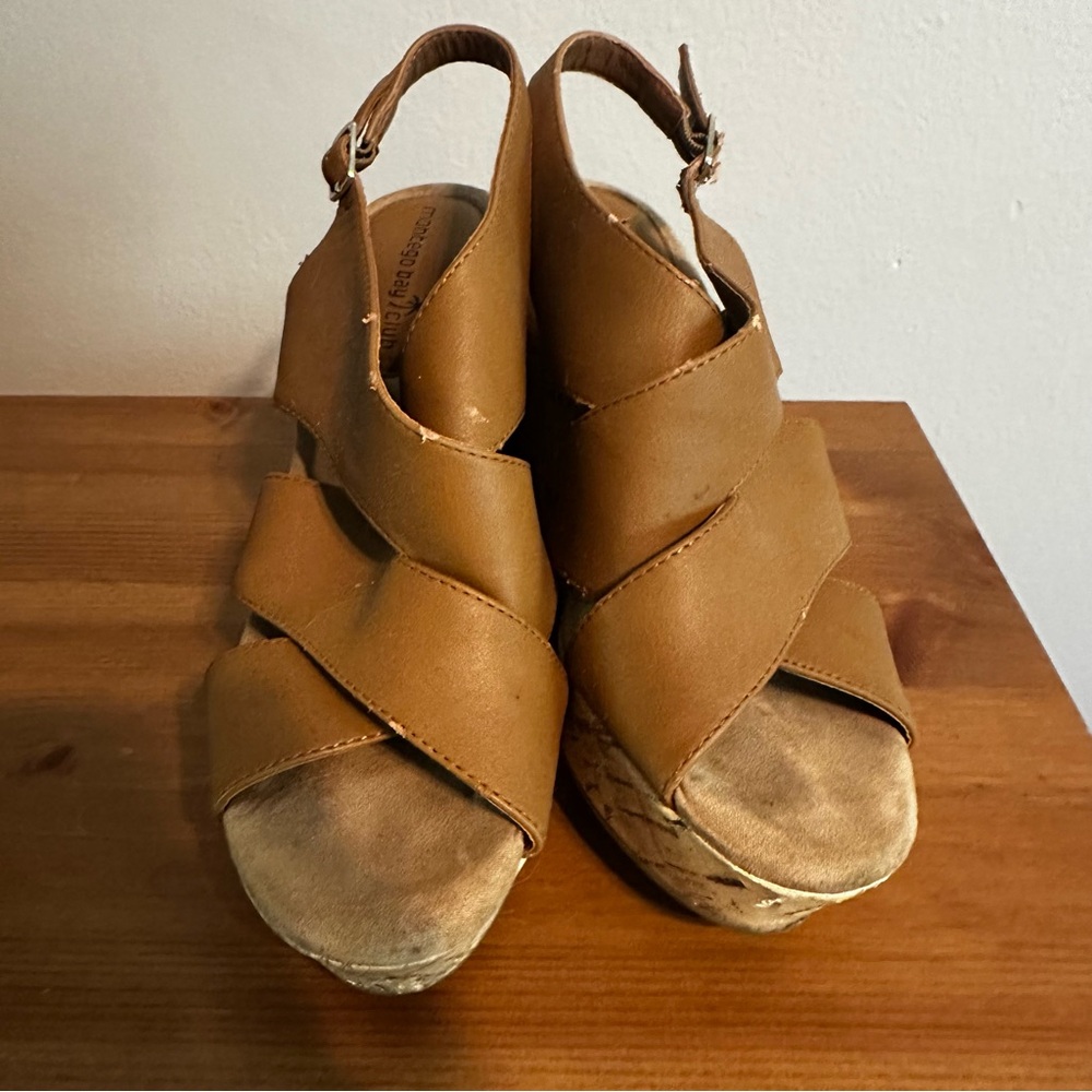 Tan Women’s Wedge Sandals - Classic Strappy Slingback